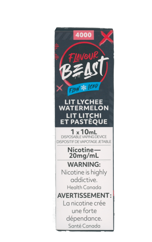Flavour Beast 4000 Lit Lychee Watermelon Iced